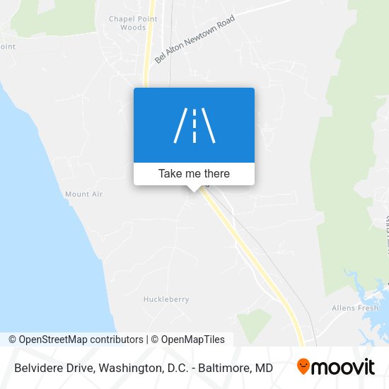 Belvidere Drive map