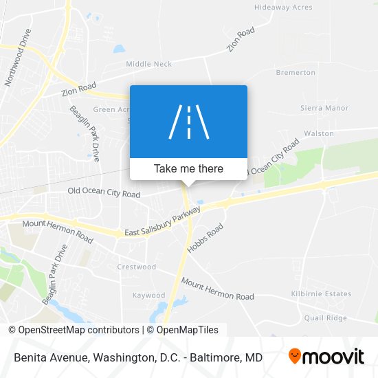 Benita Avenue map
