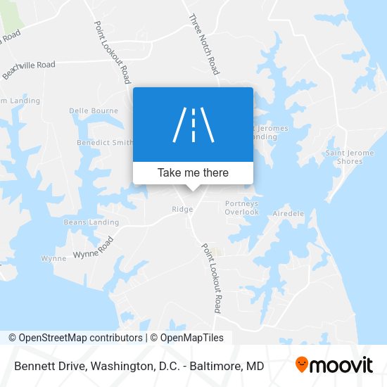 Bennett Drive map