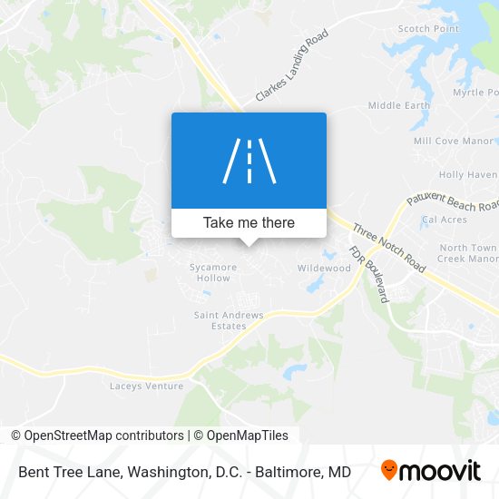 Mapa de Bent Tree Lane