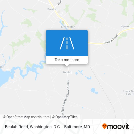 Beulah Road map