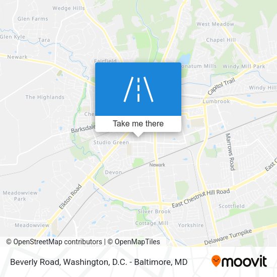Beverly Road map