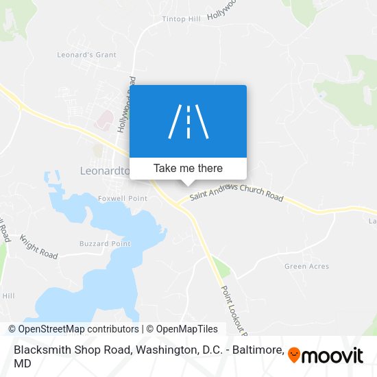 Mapa de Blacksmith Shop Road