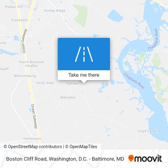 Mapa de Boston Cliff Road