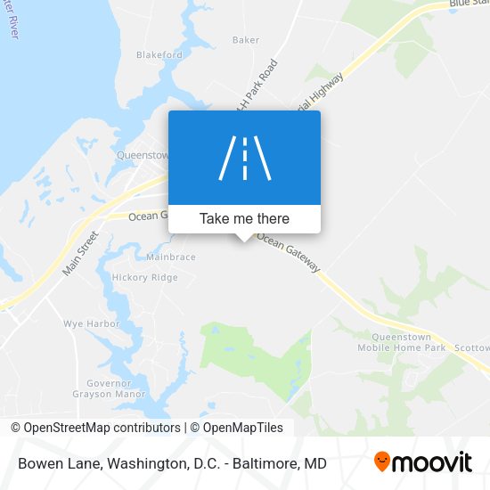 Bowen Lane map