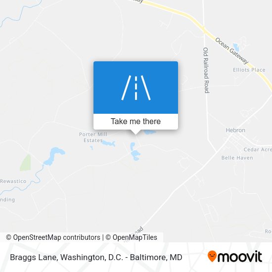 Braggs Lane map