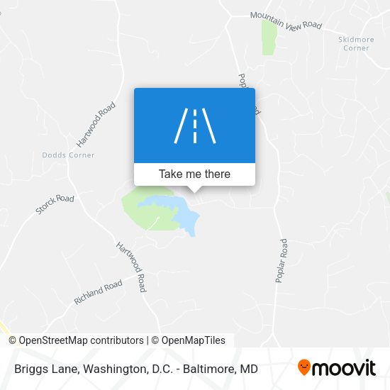 Briggs Lane map