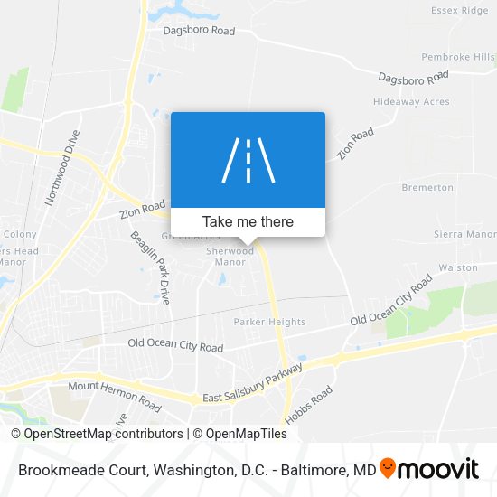 Mapa de Brookmeade Court