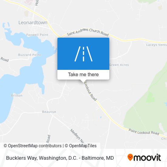 Mapa de Bucklers Way