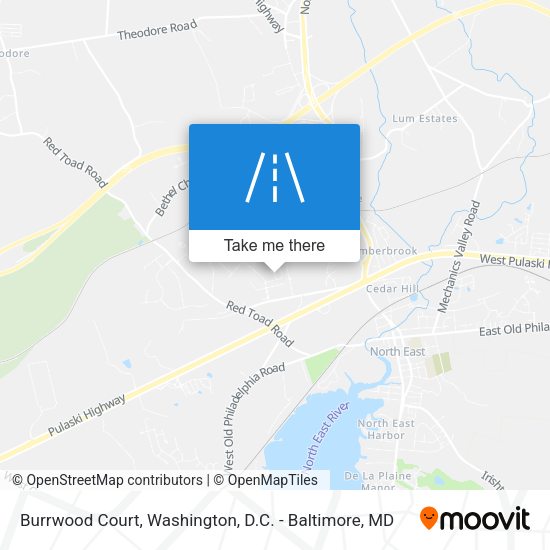 Mapa de Burrwood Court