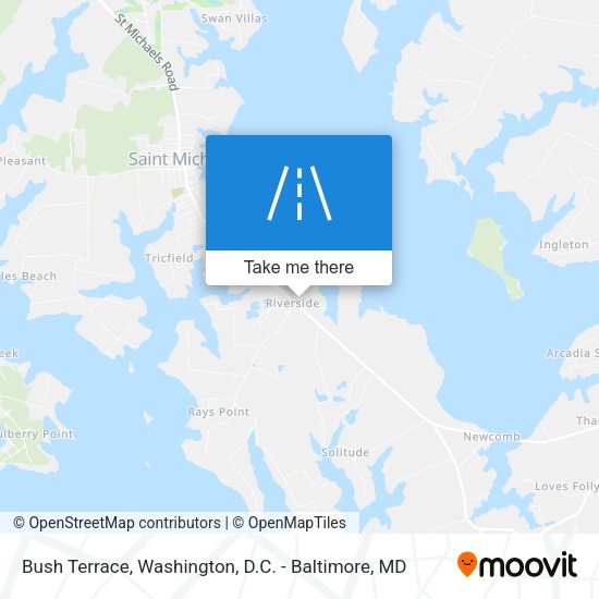 Bush Terrace map