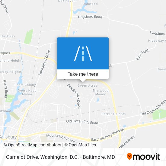 Camelot Drive map
