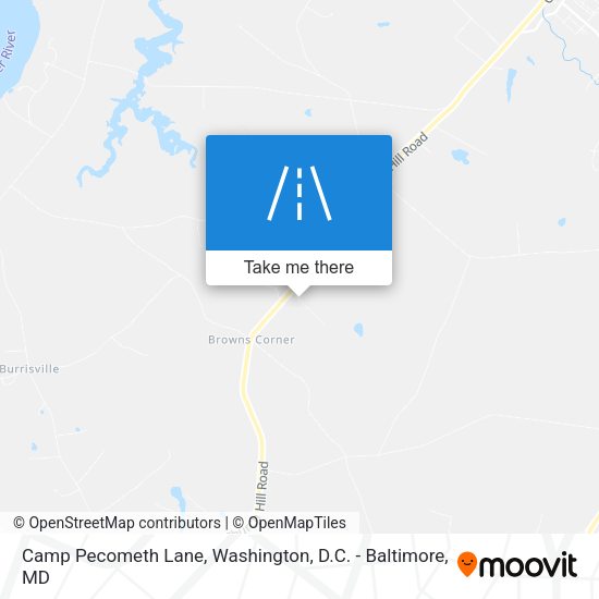 Camp Pecometh Lane map