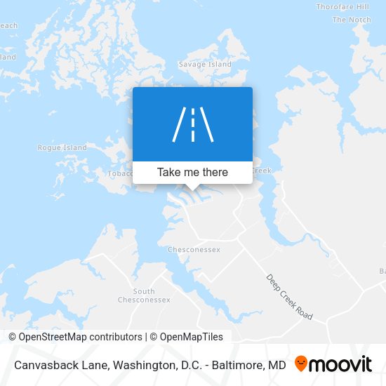 Canvasback Lane map