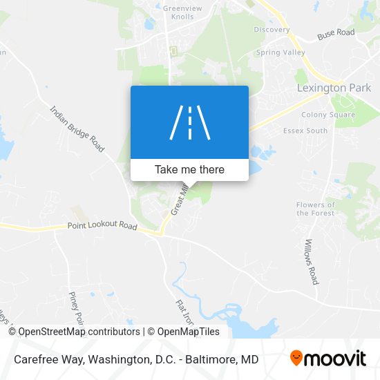 Carefree Way map