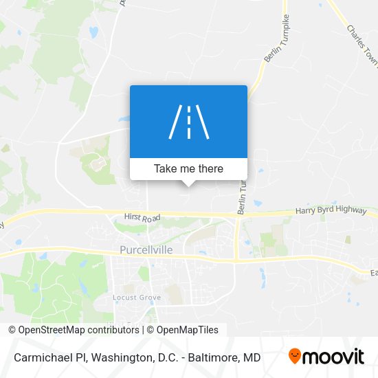 Carmichael Pl map