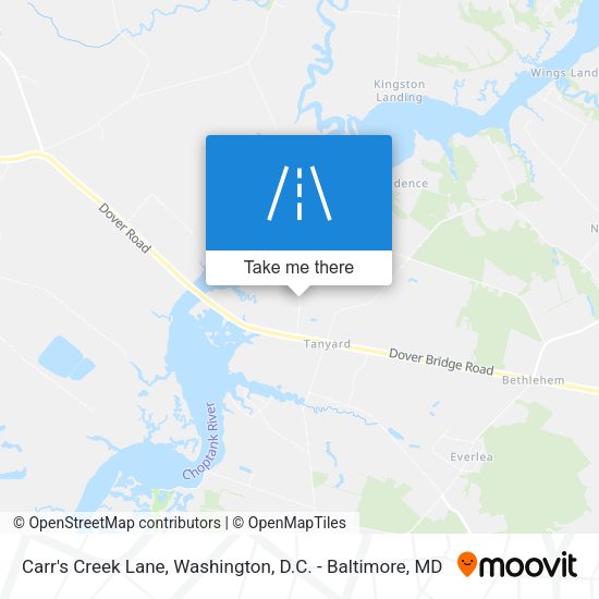 Carr's Creek Lane map