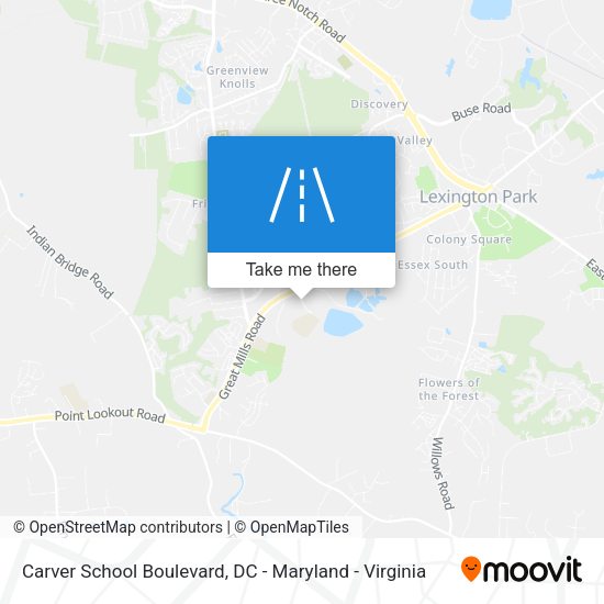 Carver School Boulevard map