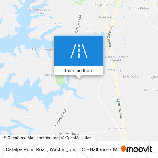 Catalpa Point Road map