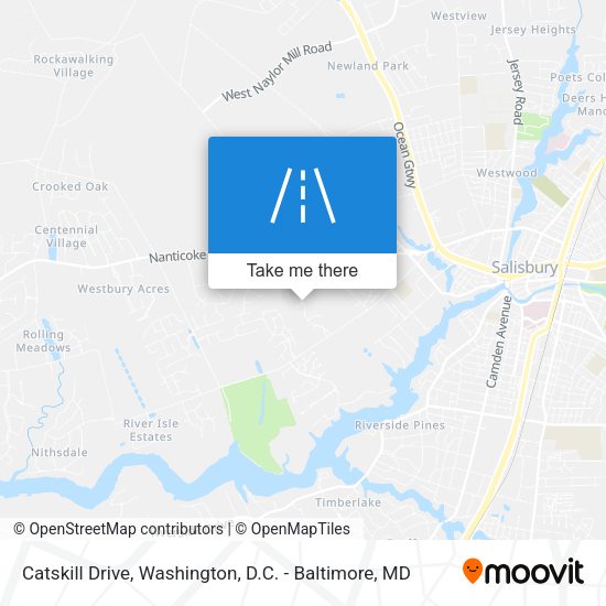 Catskill Drive map