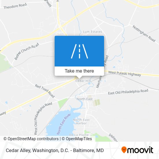 Cedar Alley map