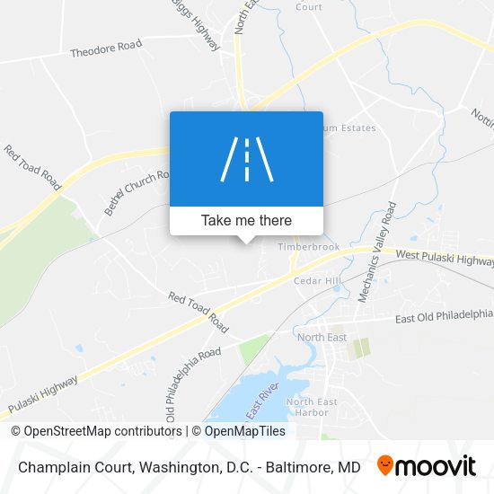 Champlain Court map