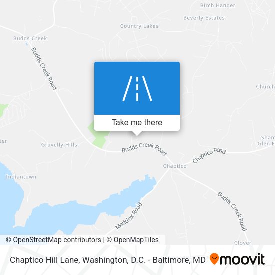 Mapa de Chaptico Hill Lane