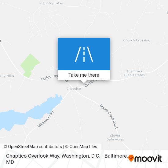 Chaptico Overlook Way map