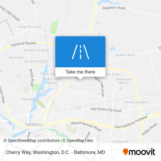 Cherry Way map