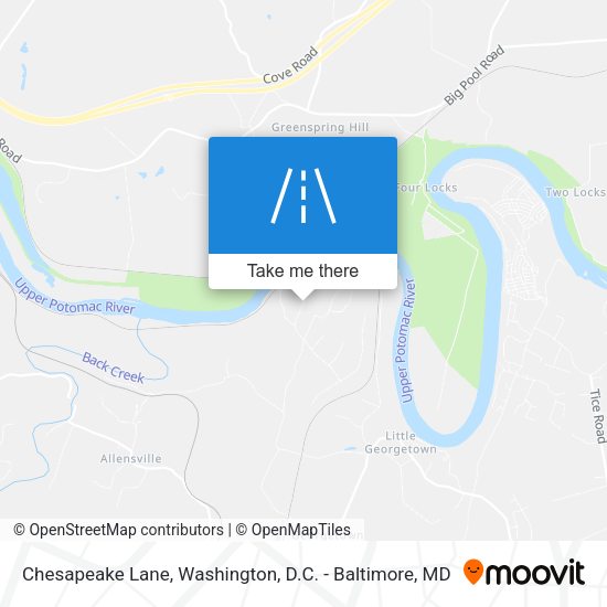 Chesapeake Lane map