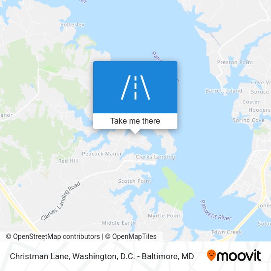 Christman Lane map