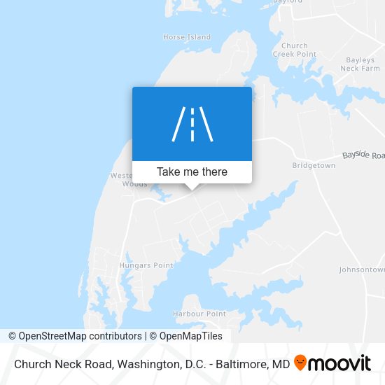 Church Neck Road map