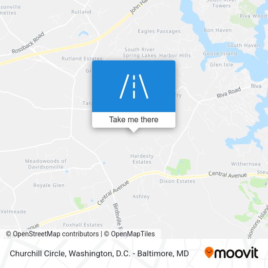 Mapa de Churchill Circle