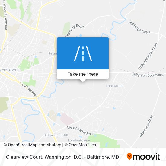 Mapa de Clearview Court
