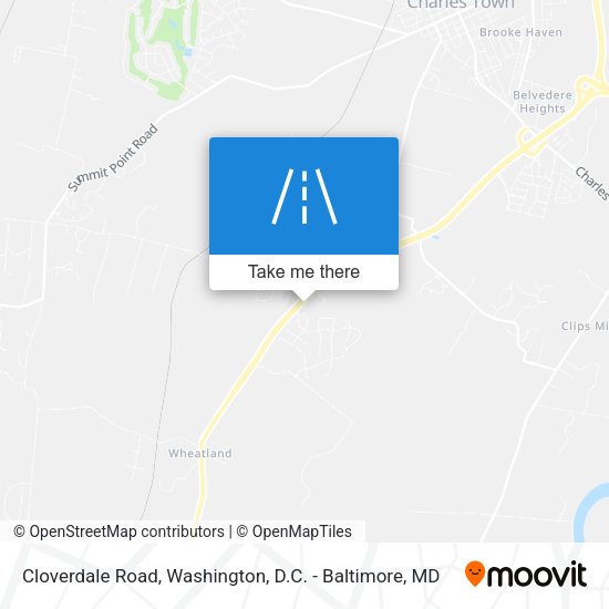 Cloverdale Road map