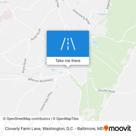 Cloverly Farm Lane map