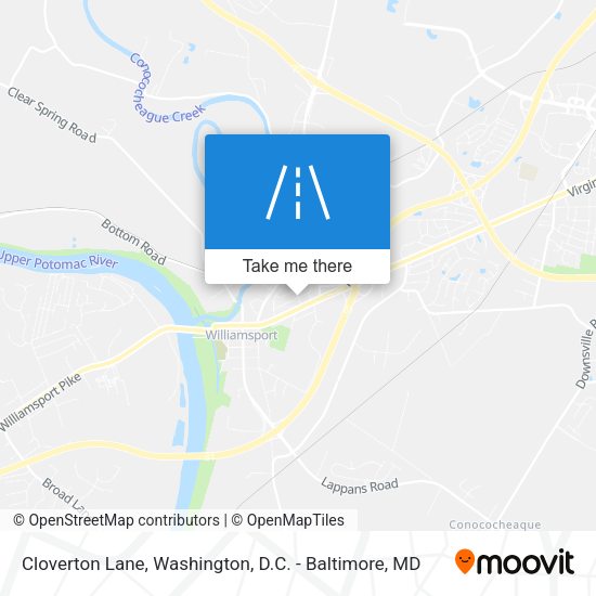Cloverton Lane map