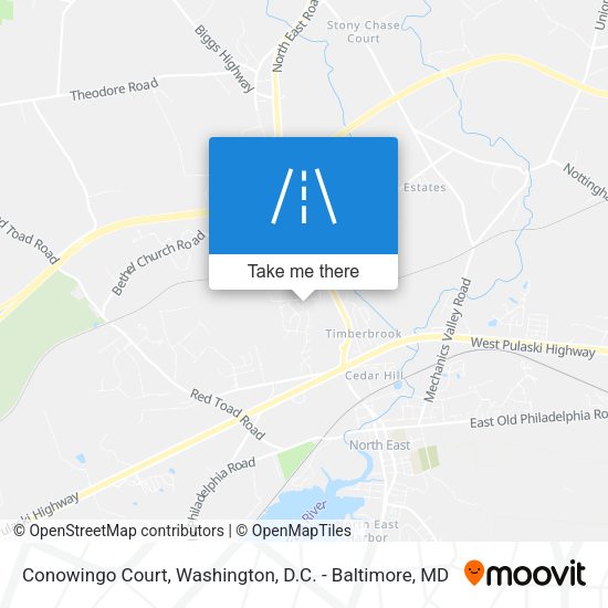 Mapa de Conowingo Court