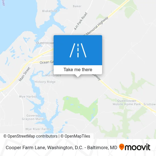 Cooper Farm Lane map
