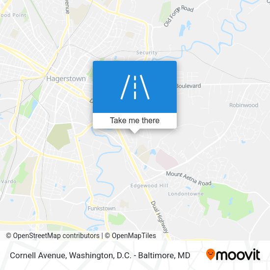 Cornell Avenue map
