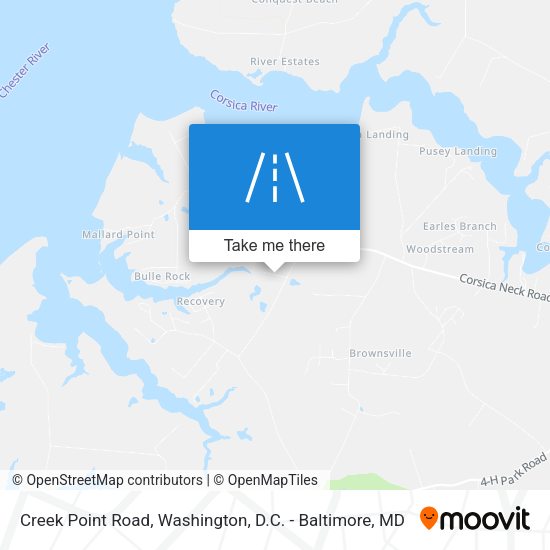 Creek Point Road map