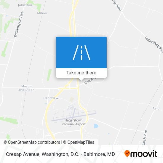 Cresap Avenue map