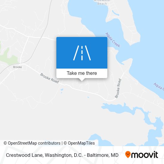 Crestwood Lane map