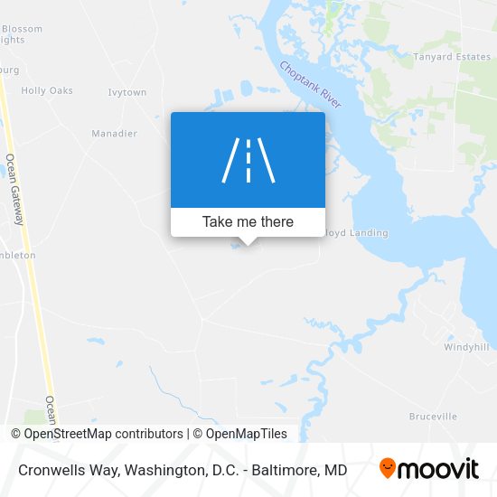 Cronwells Way map