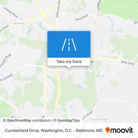 Cumberland Drive map