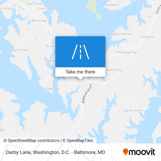 Darby Lane map