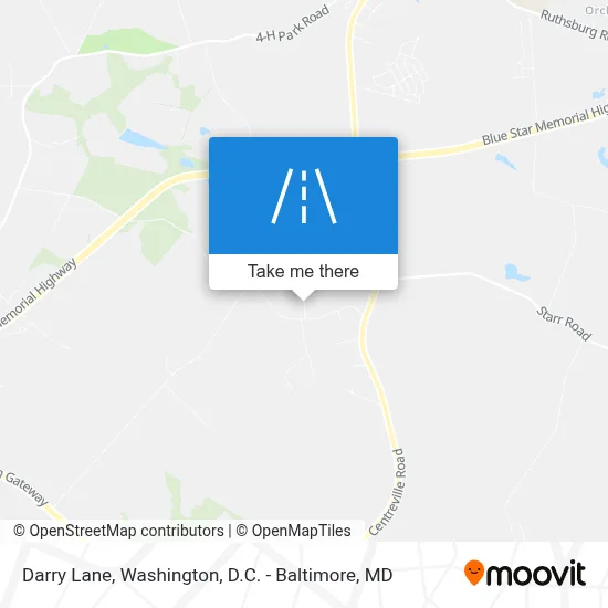 Darry Lane map