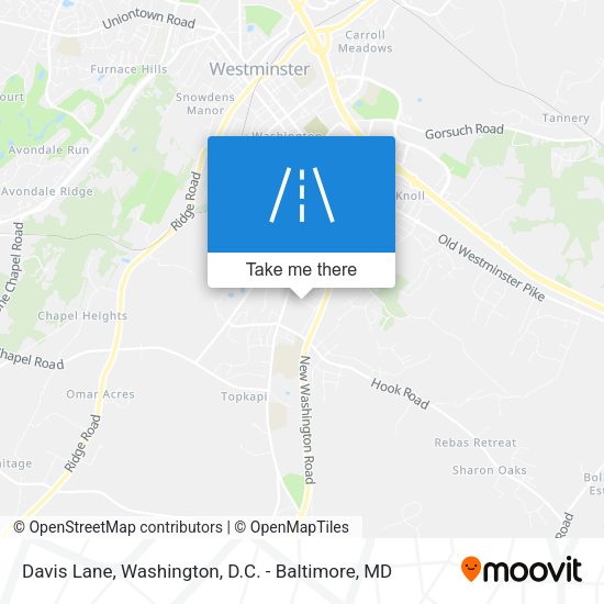 Mapa de Davis Lane