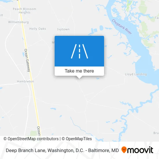 Deep Branch Lane map