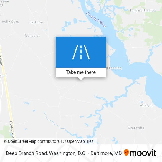 Deep Branch Road map